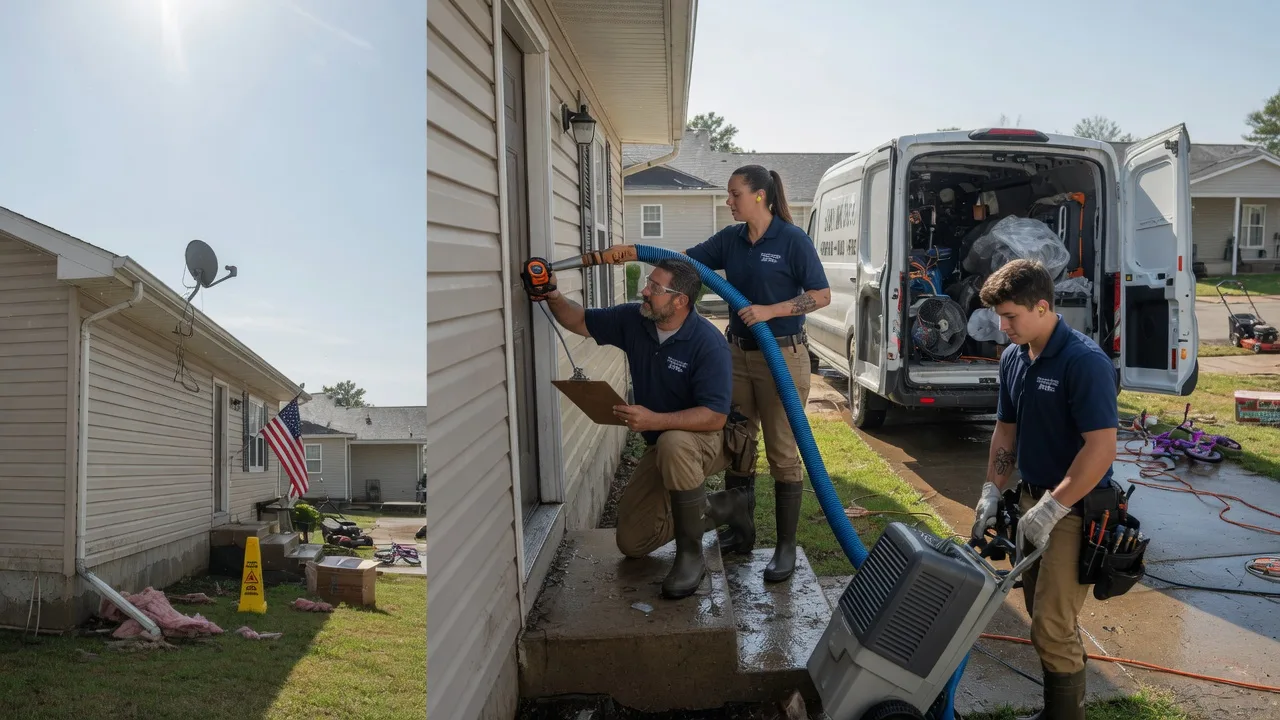 Ceiling Water Damage Restoration in Tovey, IL near me